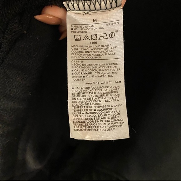 Old Navy Loose French Terry Tie Open Back Sweatshirt M Medium Cutout 552679 - Picture 10 of 10